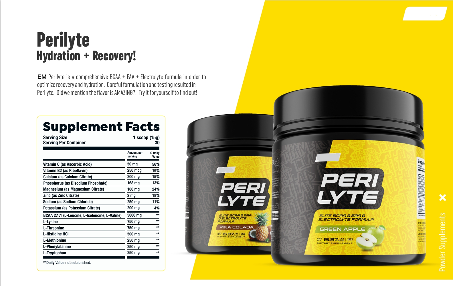 Peri Lyte Electrolyte Formula